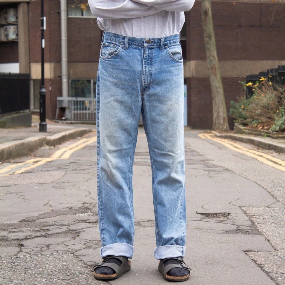 Carhartt‎ Vintage Relaxed Fit Jeans 100% Cotton Light Wash Size 42